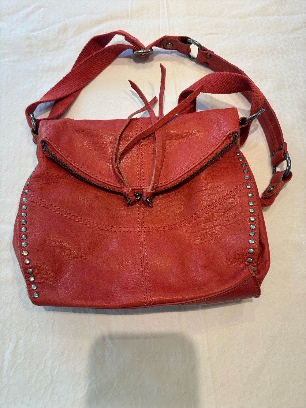 the Sac Leather Crossbody Bag with Stud Detail - Picture 2 of 12